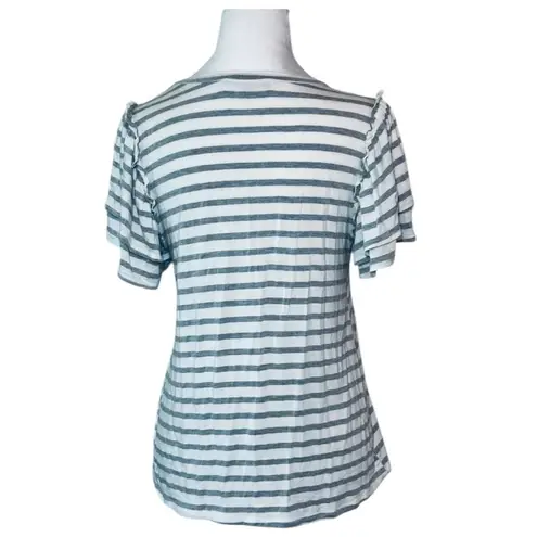 Green Envelope gray and White Fitted Short Sleeve Tee small