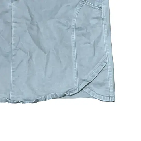 Ascend Casual Mini Skirt Pencil Stretch Gray Lined Tulip Hem Women Size 4