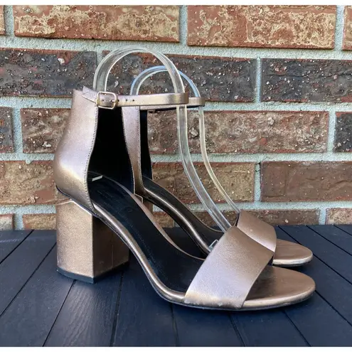 Alexander Wang  Abby‎ Sandal Heels In Rose Gold Sz 38.5 US 8.5