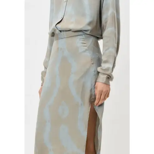 đź’•JOHN ELLIOTTđź’• Slip Skirt Midi Slim Fit ~ Thyme x Cement 0 XS NWT *FLAWED*