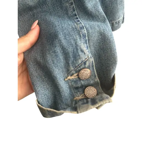 Bill Blass Petite Denim Blazer Jacket Size Petite Large