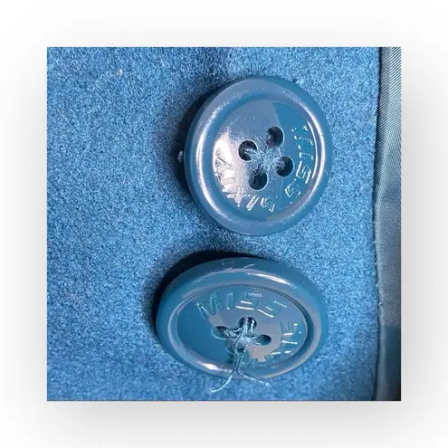 Miss Sixty ☻︎ Wool Double Breasted Pea Coat w/ Stitch Detail ☻︎ Aegean Blue ☻︎ S