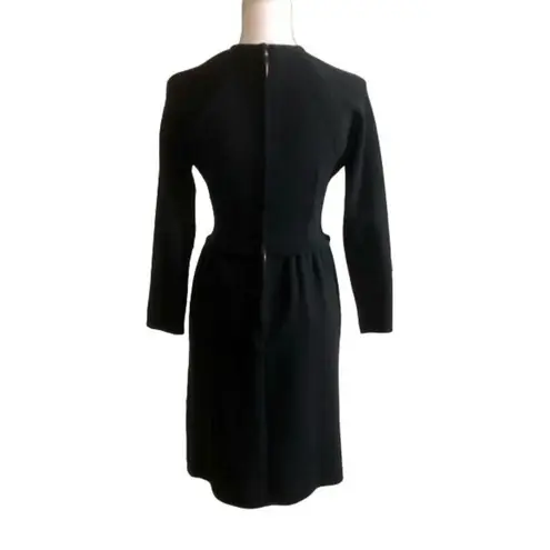 Vintage Black Dress Womens S? Used Gold Metal Tassels Some Moth Marks