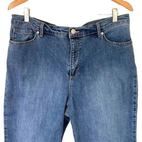 Gloria Vanderbilt ‎ Womens Amanda Jeans Denim Stretch Medium Wash Size 16 Short