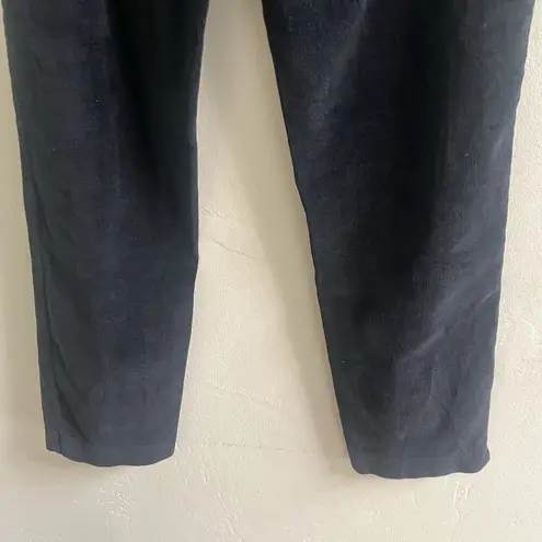 Bill Blass  Women’s Vintage High Rise Stretch Corduroy Pants Straight Leg Black 8