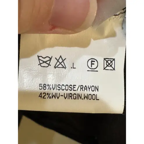 Escada Silk Blend Beaded Sweater Blouse Lace Black Size 34 US 4 Black