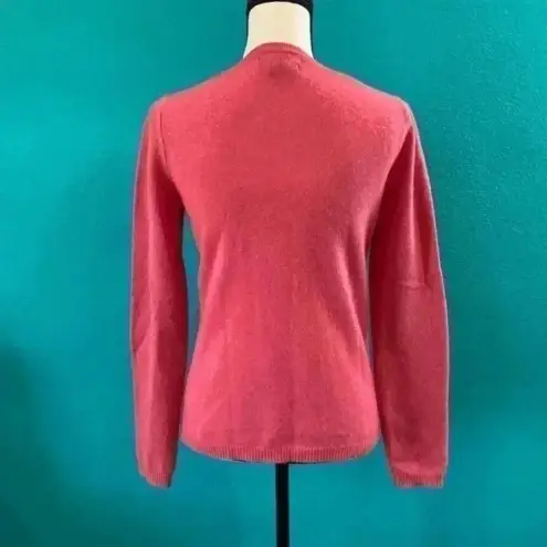Tahari  pure luxe 100% cashmere pink sweater in size small