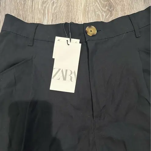 ZARA Black  pleated shorts