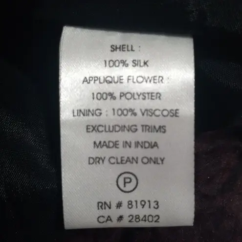 Anthropologie  Tracy Reese Maroon 3D Floral Rose Cocktail Dress NWT