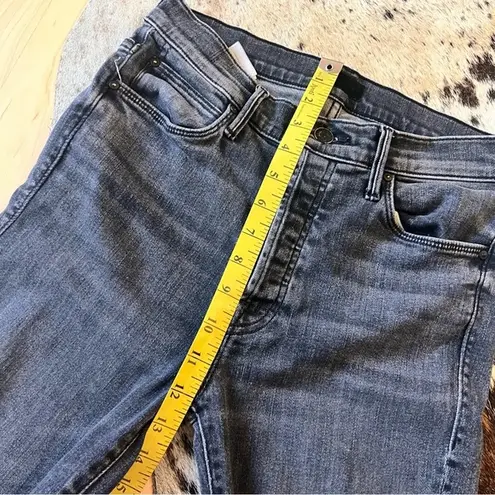 MOTHER DENIM The Stunner Ankle Fray Skinny Jeans in Friday the 13th Size 27 Black