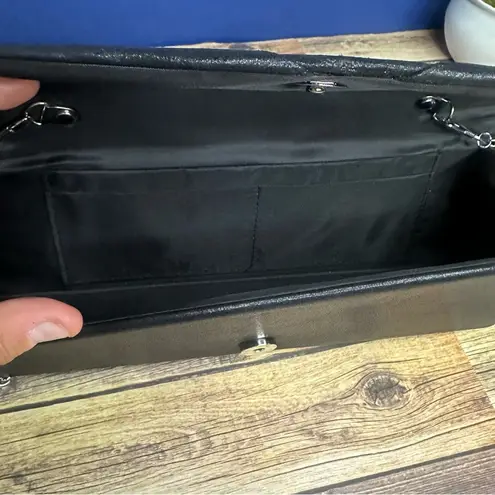 Elegant Black Clutch with Chain Strap for Bridesmaid or Special Occasion *Used