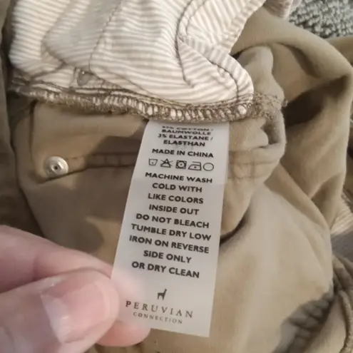 Peruvian Connection Womens Velvet Skinny Leg Classic Capsule Cotton Size 6