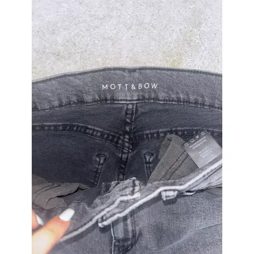 mott bow mom jeans gray Black wash 26x28 Size 26