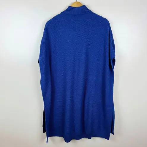 Lane Bryant NWT ‎ Blue Side-Button Poncho in Deep Ultramarine Size 14/20