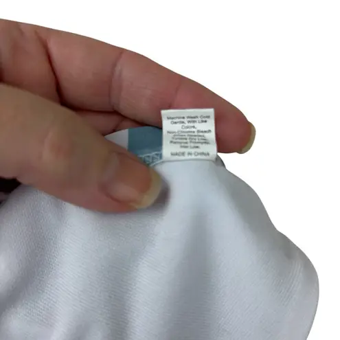 Striped Blue and White Bikini Top, size Medium, beach, festival, summer, outdoor