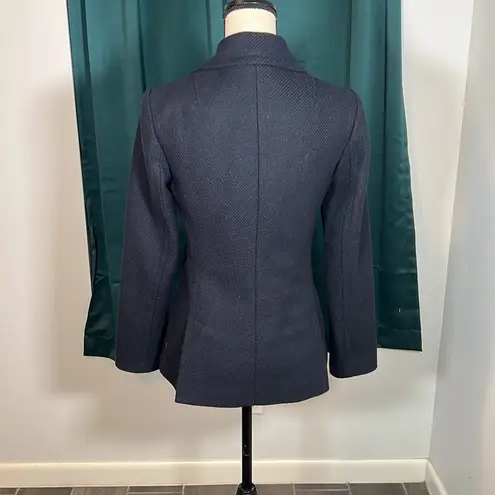 Banana Republic  Navy Blue Wool Blend Pea Coat  Size XS