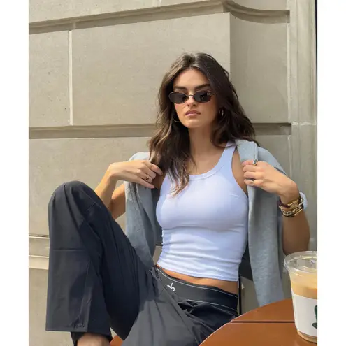 Alo Yoga Goddess Ribbed Go-To Tank White XS