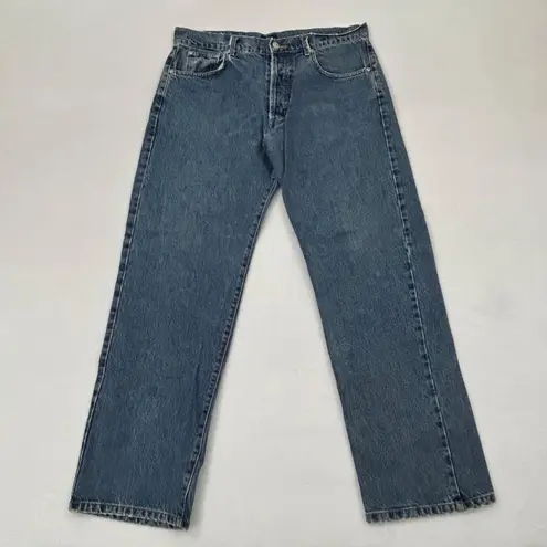 Stüssy Vintage Y2K Stussy International Button Fly Blue Denim Jeans 34x30 Japan Fashion