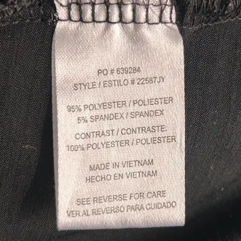 Y2K Goth Top Black Medium