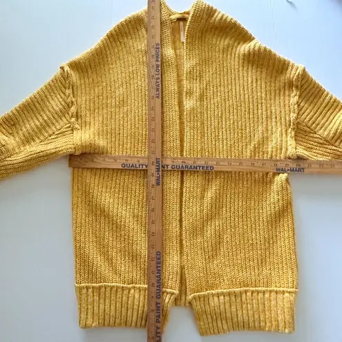 Free People  High Hopes Marmalade Chunky Knit Open Front Slouchy Cozy Cardigan XS