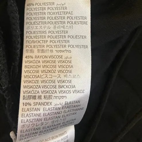 Adika  Black Cutout Mid Rise Party Night Out Shaping Chic Flared Pants Size M - Image 6