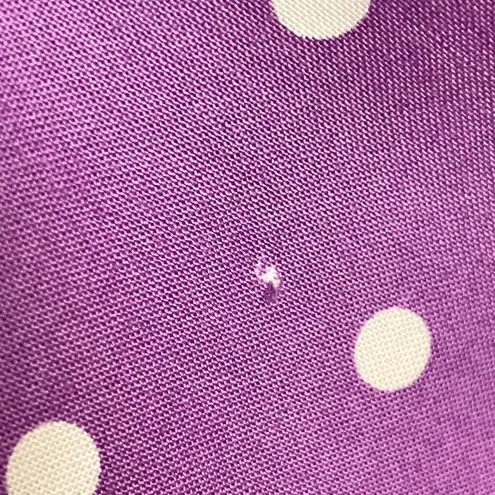 Handmade Polka Dot Skirt Purple White A-Line Retro Midi Women Colorful Playful