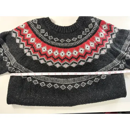 Weatherproof Vintage Fair Isle Sweater Cabincore Cozy Knit Pullover Women Small Gray Size undefined