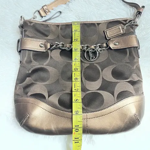 Coach Womens Cross Body Peyton Signature File Bag F18926 in Brown/ Brown