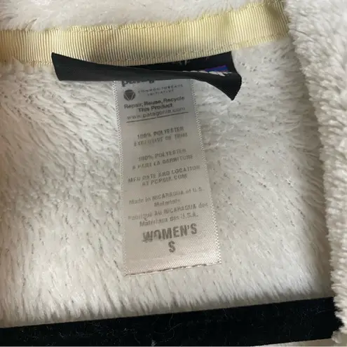 Patagonia  Raw Linen Off White X-Dye Retool Snap T Fleece Jacket Pullover Top S