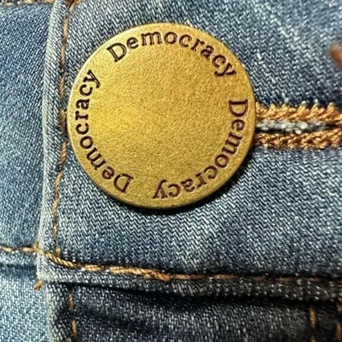 Democracy "Absolution Distressed Blue Girlfriend Jeans Plus Size 24W Comfortable