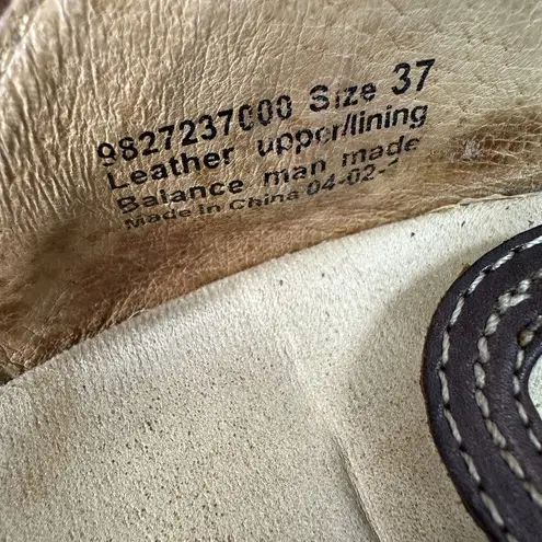 Dansko Sara Brown Leather Strappy Chunky Heel Sandals 9827027000 Size EU 37 US 7