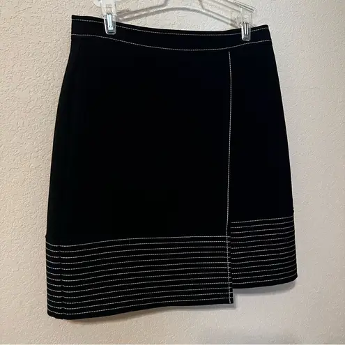 Vince Camuto  Black Wrap Style Dress Skirt