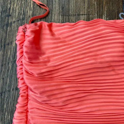 ALC Frank A.L.C. Bianca Strapless Coral Maxi Dress Size 10 NWT