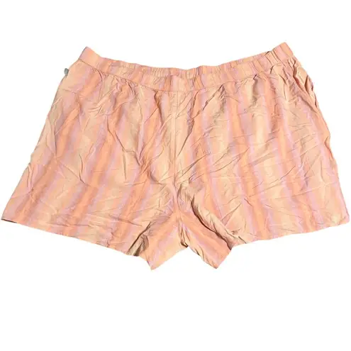 NWT BP. Nordstrom Size 3X Plus Size Women Shorts Flowy Pink Peach Striped 4”