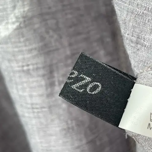 TREZO Wrap Shawl Circles Lagenlook Gray White Artsy Art Funky Cotton Blend Light