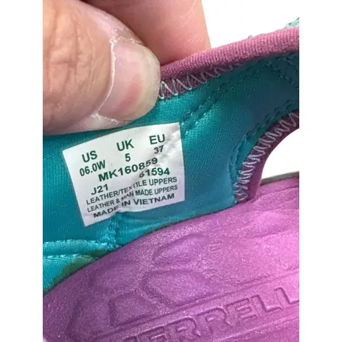 Merrell Hydro Womens Aqua Pink Hiking Water Sandals Size 6 SKU 8301