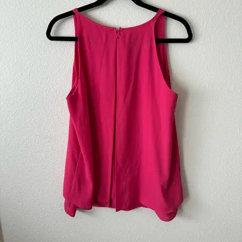 Saint Tropez West Pink Mock Neck Tank Top