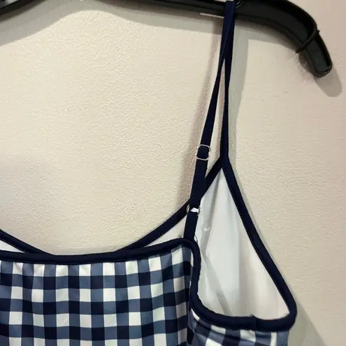 J. Crew Factory Blue & White Gingham Check Active Skort Dress Size Large