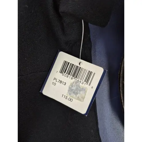 Andrea Viccaro 100% Wool Dress Black Fully Lined Sz 10 VTG 80s 90s NWT