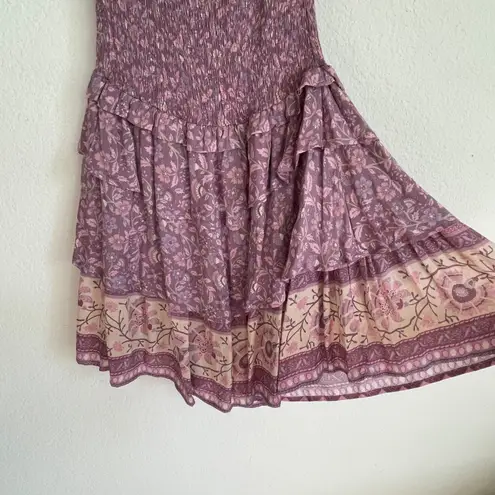 Spell & The Gypsy Collective Spell & The Gypsy Dahlia Purple Floral Mini Dress