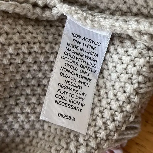 st. john's bay ST JOHN’S BAY medium women’s pullover sweater oatmeal heather long sleeve new