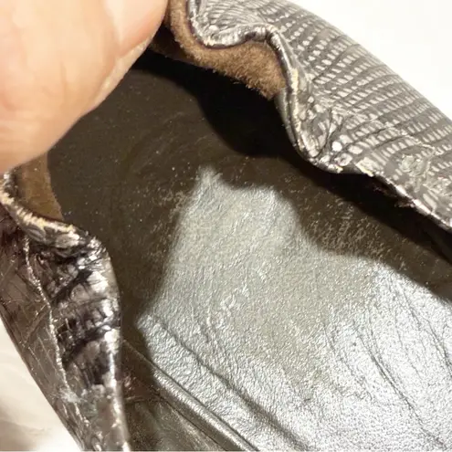 Tory Burch  Reva Lizard Embossed Leather Ballet Flats Size 9 - Image 7