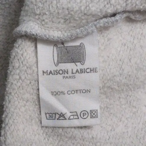 Maison LaBiche Grey Feministe Text Long Sleeve Crewneck Sweatshirt Womens Size M Gray Size M