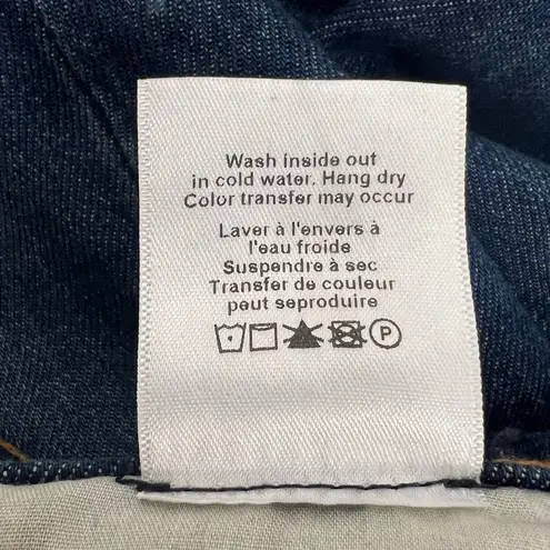 Veronica Beard Sandi Cropped Flare High Rise Jeans in Dark Vintage Wash Size 28