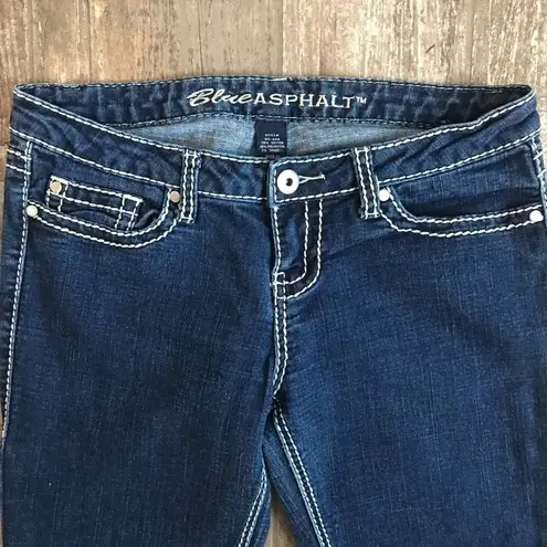 BLUE Asphalt stretch denim heavy stitch size 11