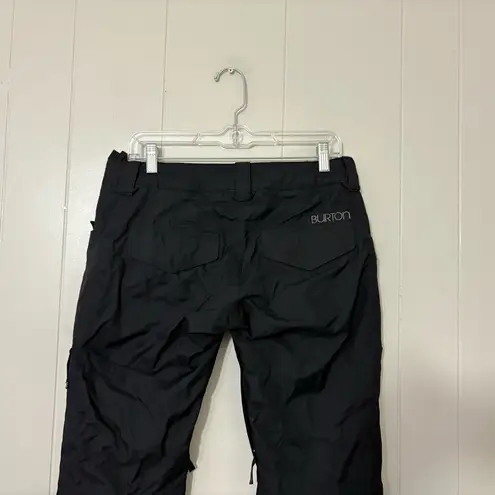 Burton Women Pants Black Dry Ride Cargo Ski Snowboard Zip Hem Nam Dinh Size S