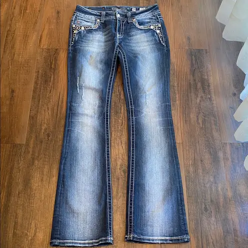 Miss Me  Women's Boot Cut Jeans - Blue