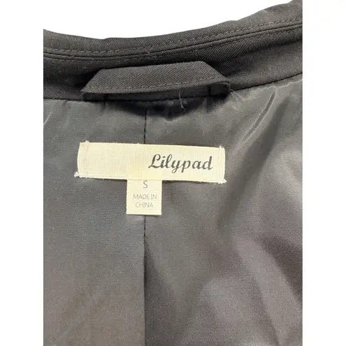 Black Chain Fringe Shoulder Blazer Small Western Glam Embellished Jacket Cowgirl