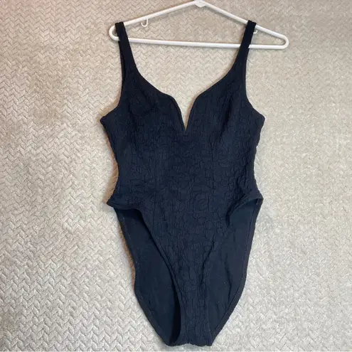 Citrus Black One Piece Deep V
