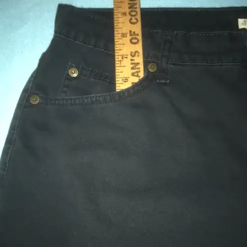 st. john's bay ST. JOHN’S BAY relaxed fit boot cut high waisted black jeans 100% cotton size 12